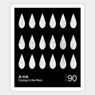 A-Ha  / Minimalist Graphic Fan Artwork Design Magnet